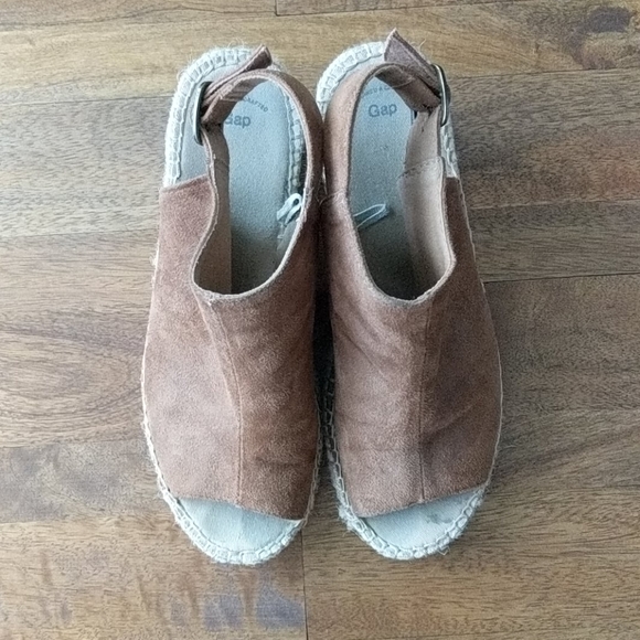 Gap Suede Espadrilles Peep - Picture 3 of 3